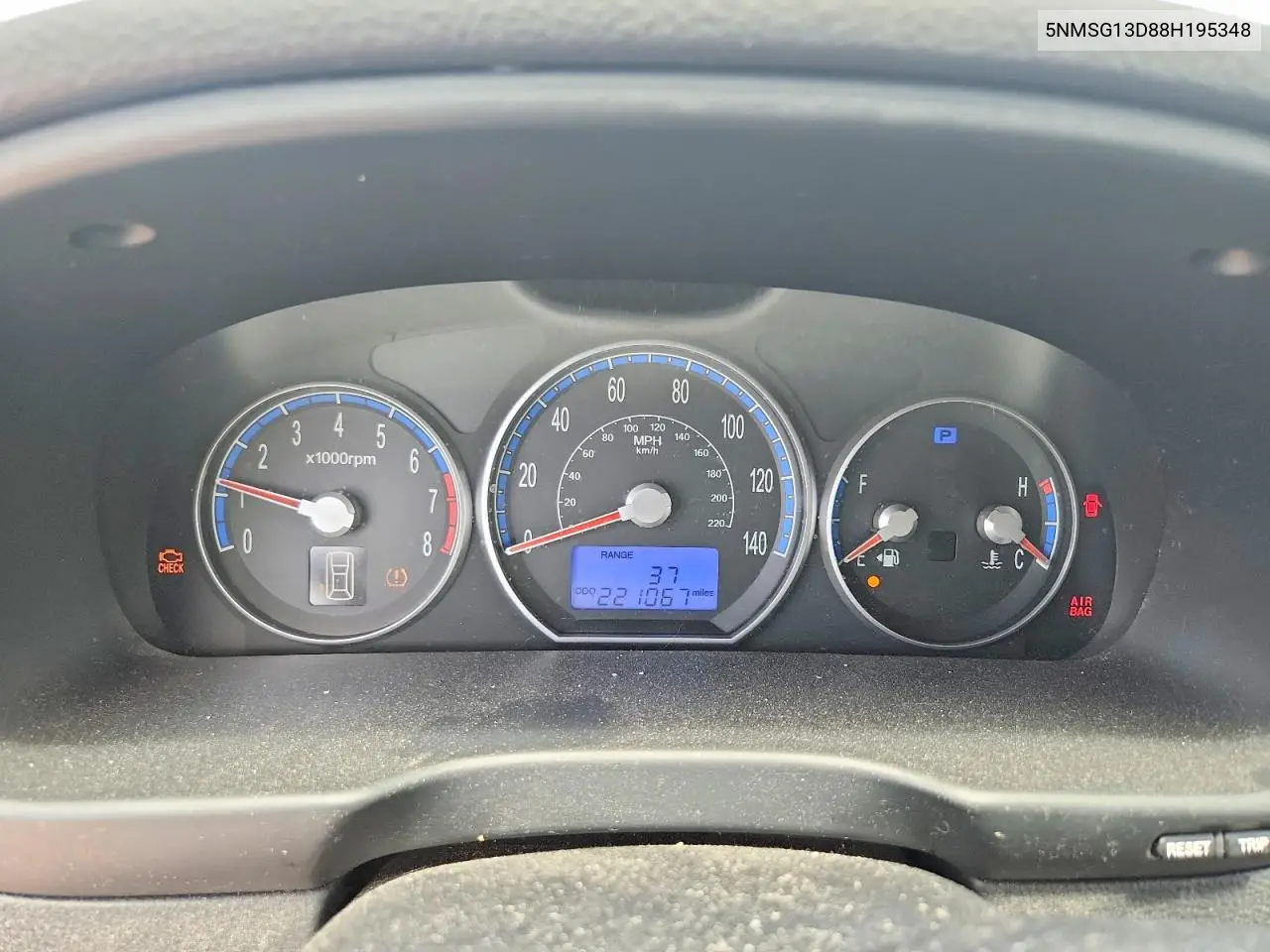 2008 Hyundai Santa Fe Gls VIN: 5NMSG13D88H195348 Lot: 61773586