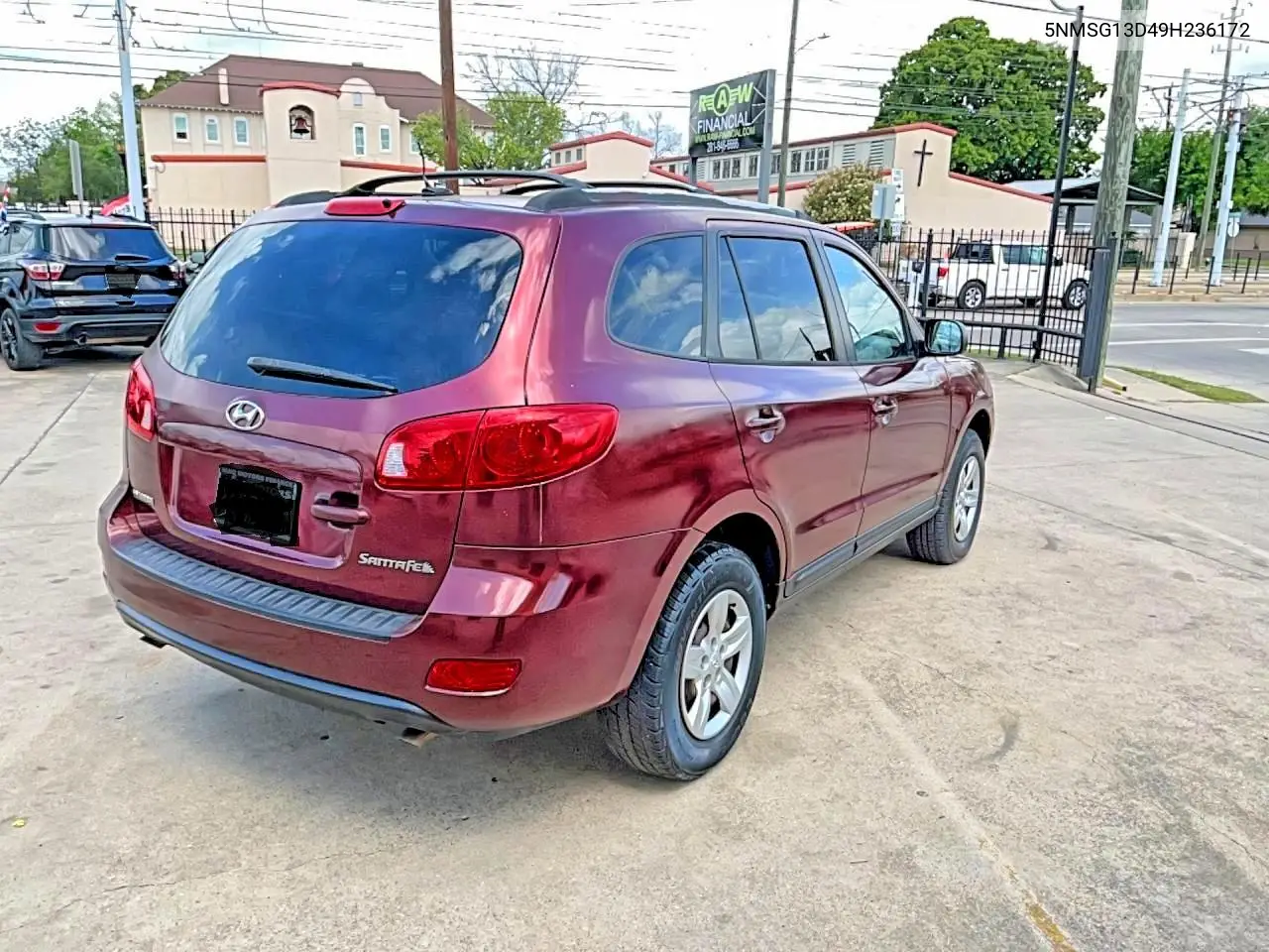 5NMSG13D49H236172 2009 Hyundai Santa Fe Gls