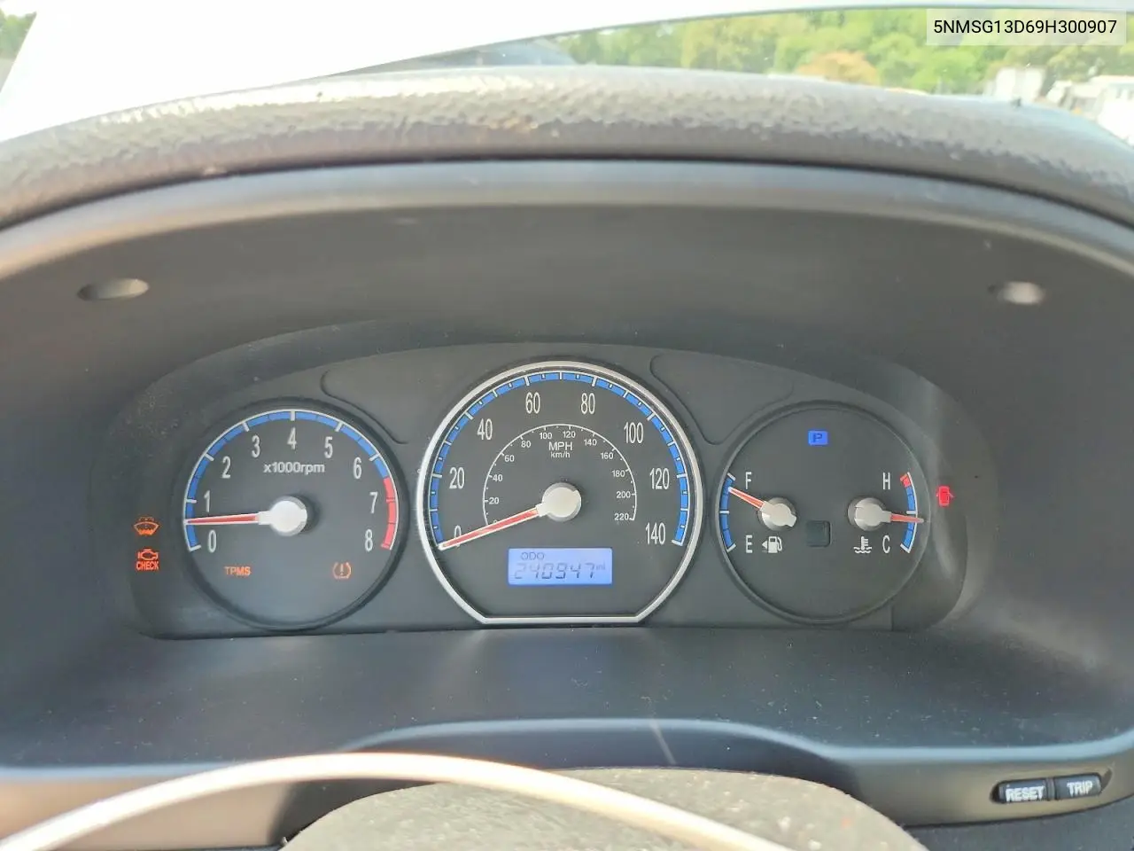 2009 Hyundai Santa Fe Gls VIN: 5NMSG13D69H300907 Lot: 60956566