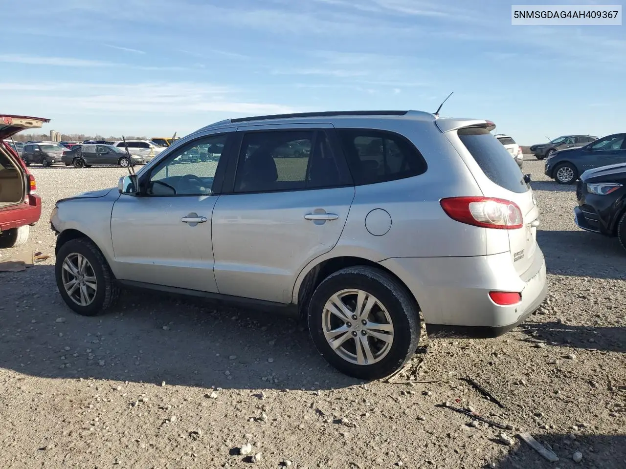 5NMSGDAG4AH409367 2010 Hyundai Santa Fe Gls