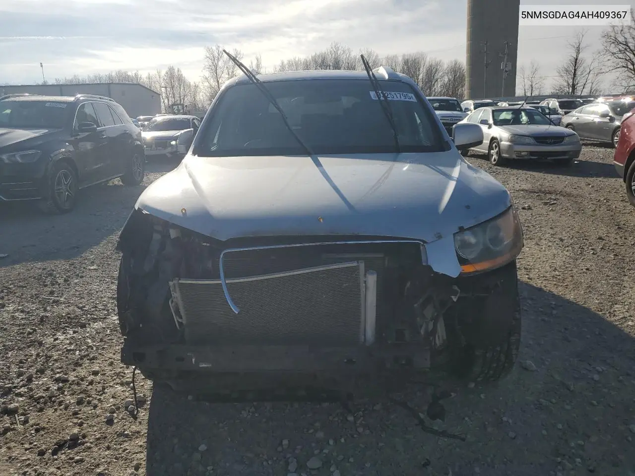 5NMSGDAG4AH409367 2010 Hyundai Santa Fe Gls