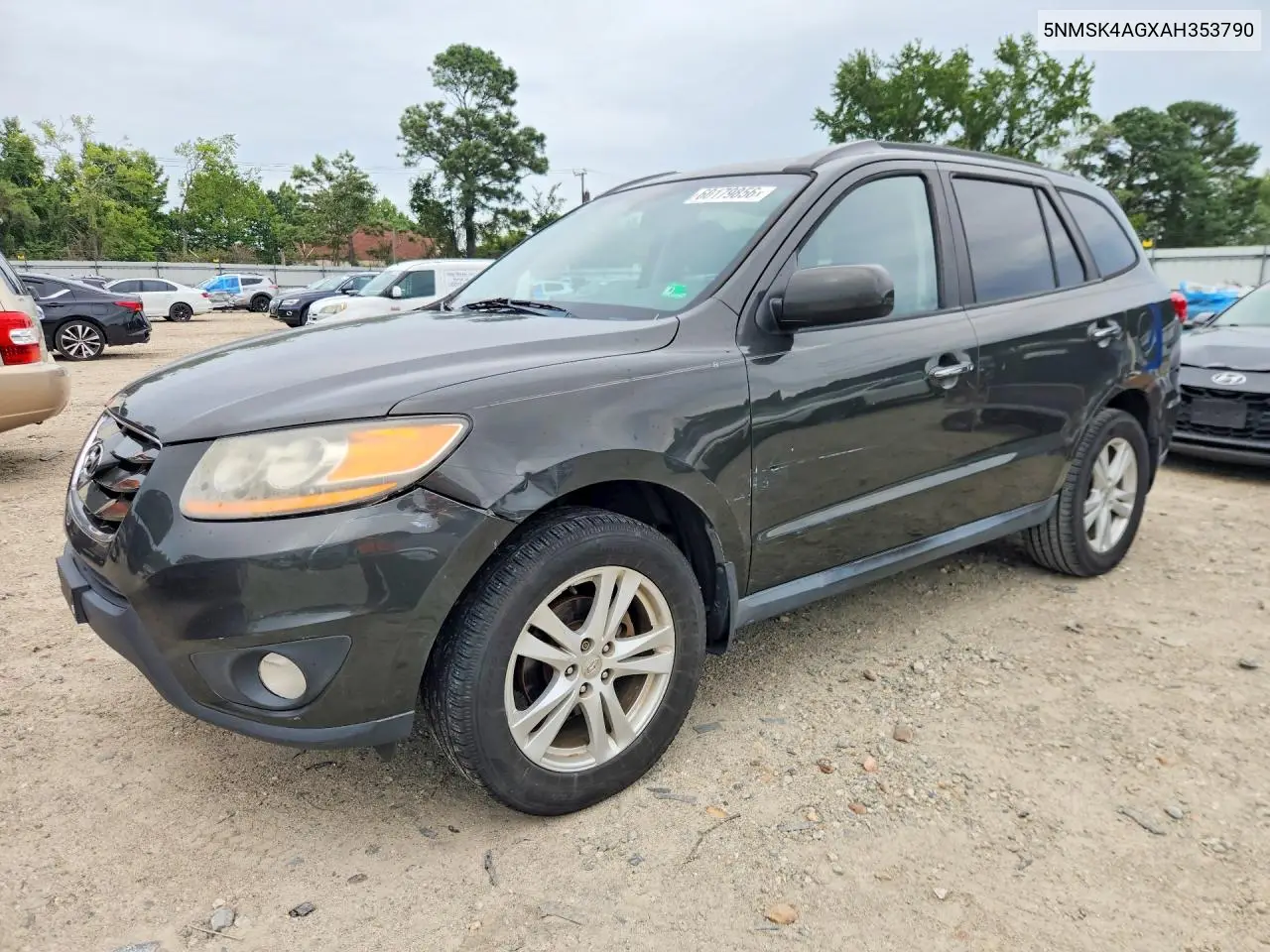 2010 Hyundai Santa Fe Limited VIN: 5NMSK4AGXAH353790 Lot: 60179856