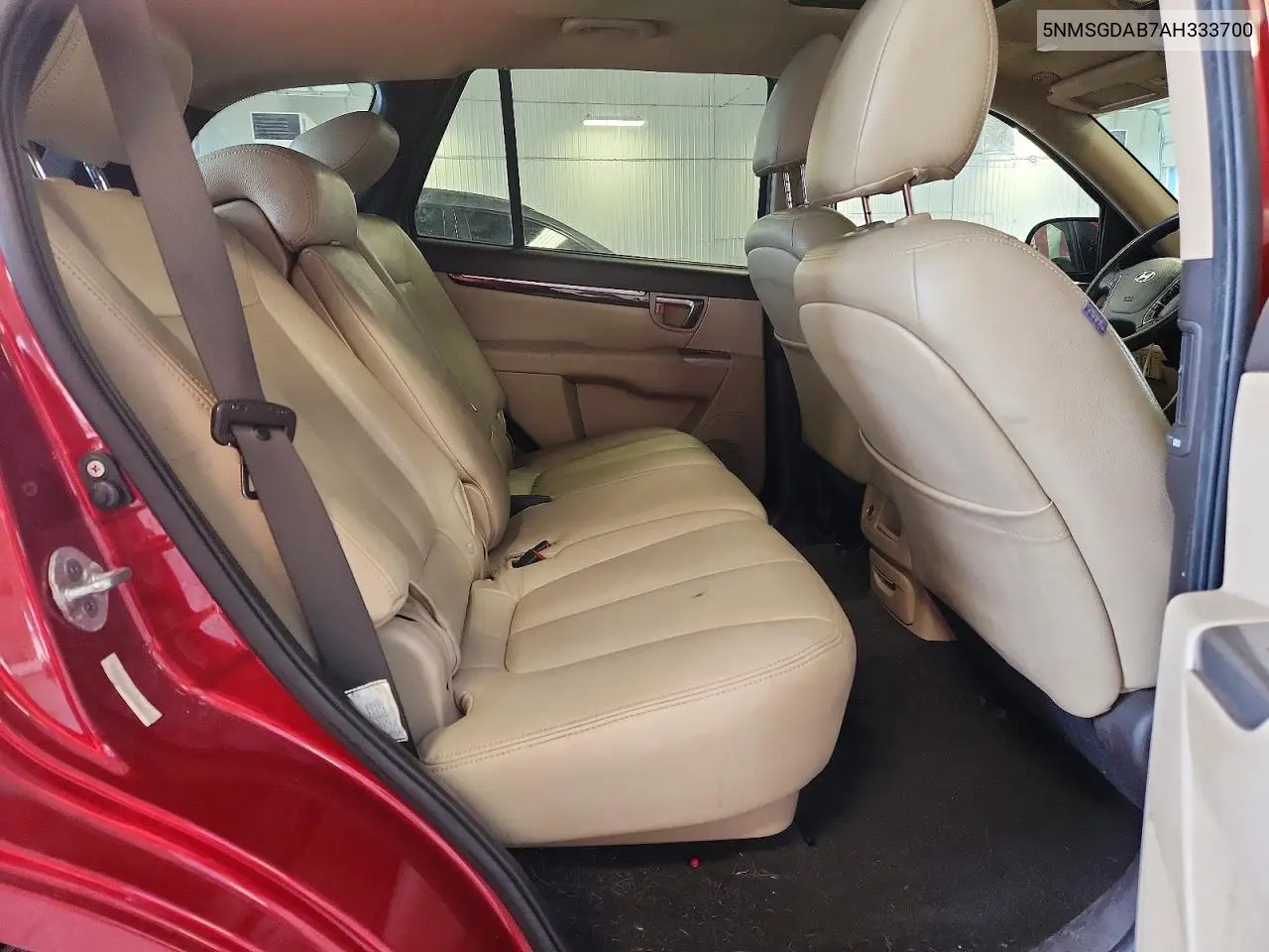 2010 Hyundai Santa Fe Gls VIN: 5NMSGDAB7AH333700 Lot: 61435506