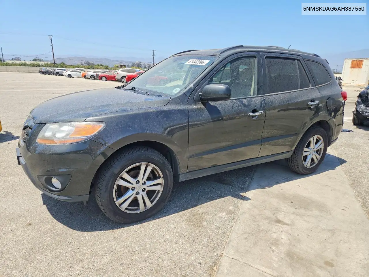 2010 Hyundai Santa Fe Limited VIN: 5NMSKDAG6AH387550 Lot: 61442996