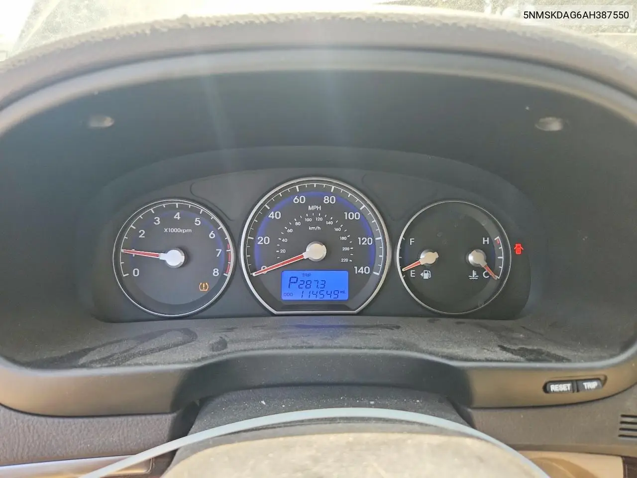 2010 Hyundai Santa Fe Limited VIN: 5NMSKDAG6AH387550 Lot: 61442996