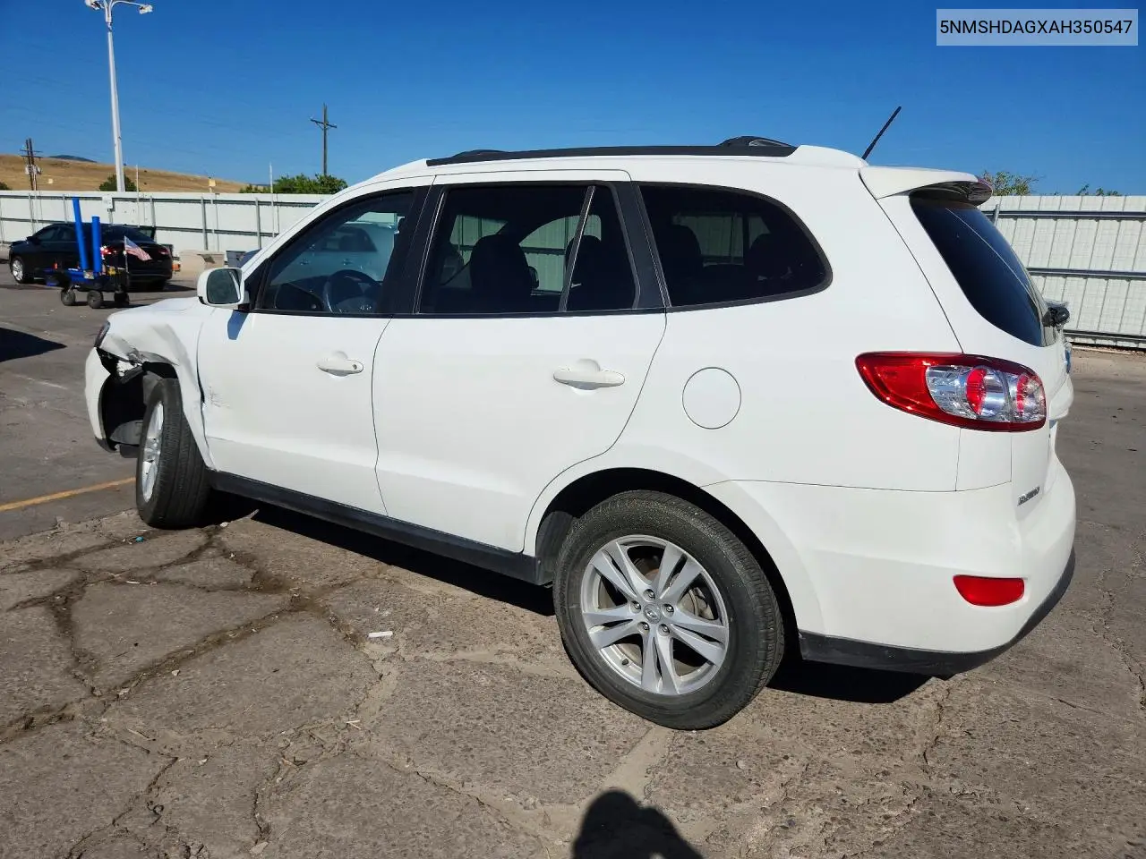 2010 Hyundai Santa Fe Se VIN: 5NMSHDAGXAH350547 Lot: 61526676