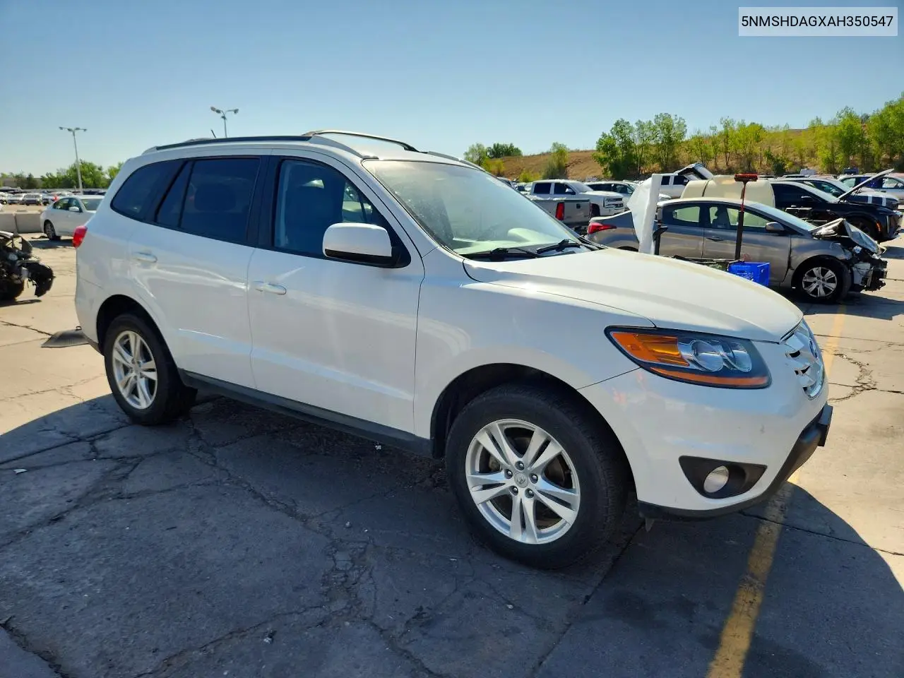 2010 Hyundai Santa Fe Se VIN: 5NMSHDAGXAH350547 Lot: 61526676