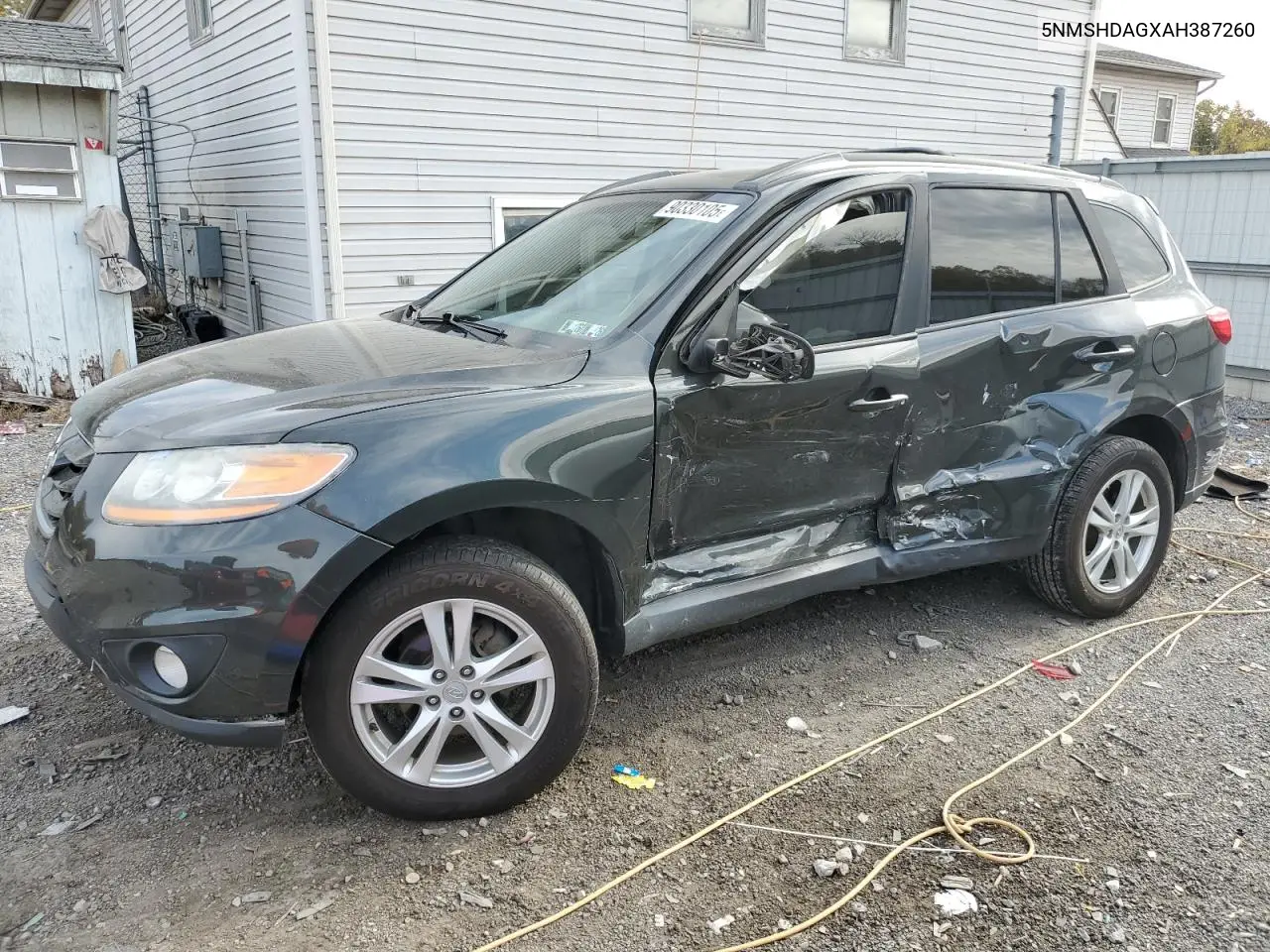 5NMSHDAGXAH387260 2010 Hyundai Santa Fe Se