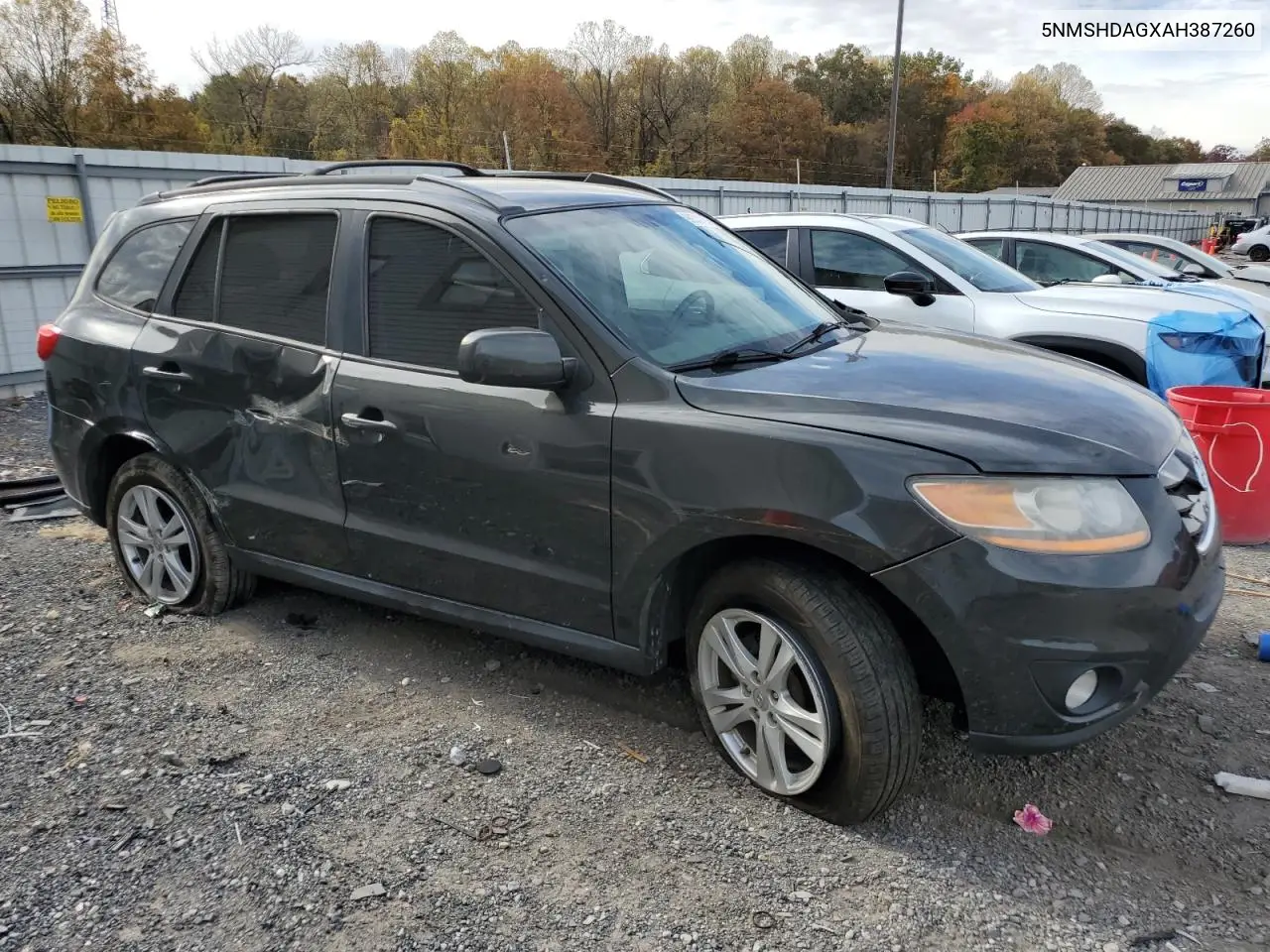 5NMSHDAGXAH387260 2010 Hyundai Santa Fe Se