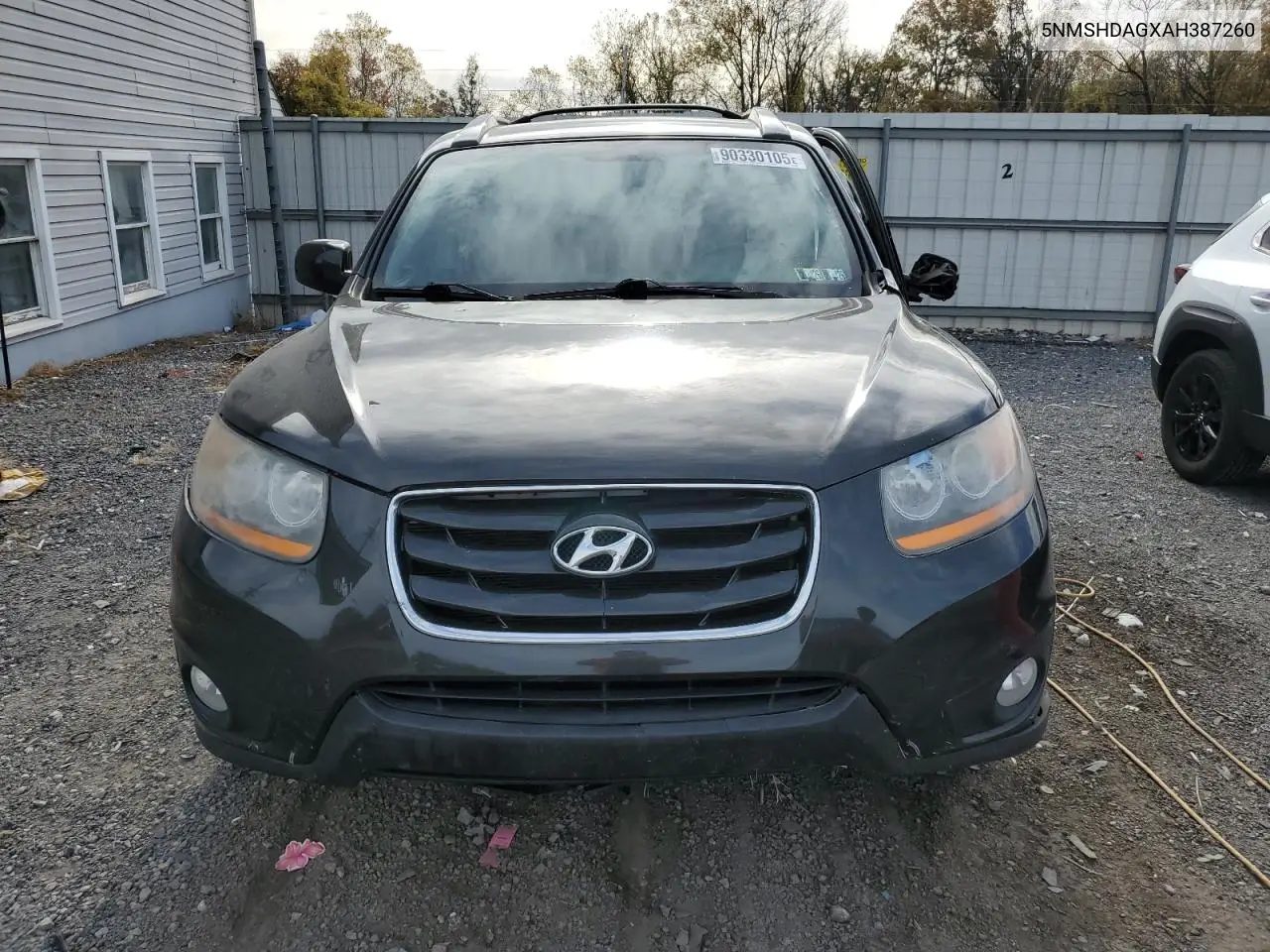 5NMSHDAGXAH387260 2010 Hyundai Santa Fe Se