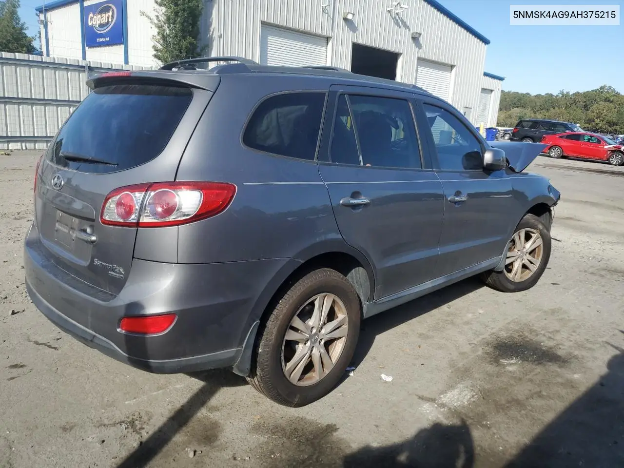 5NMSK4AG9AH375215 2010 Hyundai Santa Fe Limited
