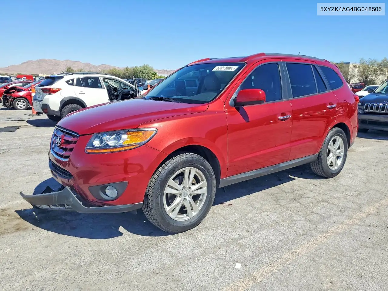 2011 Hyundai Santa Fe Limited VIN: 5XYZK4AG4BG048506 Lot: 60218006