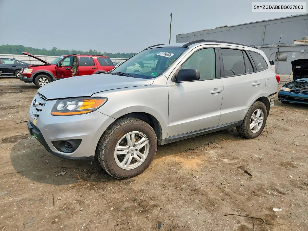 2011 Hyundai Santa Fe Gls VIN: 5XYZGDAB8BG027860 Lot: 61704636