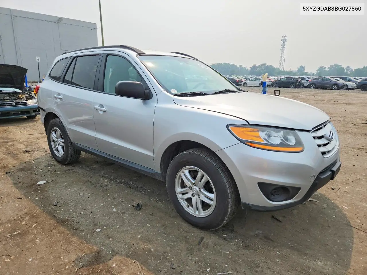 2011 Hyundai Santa Fe Gls VIN: 5XYZGDAB8BG027860 Lot: 61704636