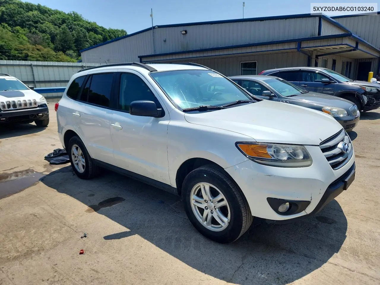 2012 Hyundai Santa Fe Gls VIN: 5XYZGDAB6CG103240 Lot: 61859876