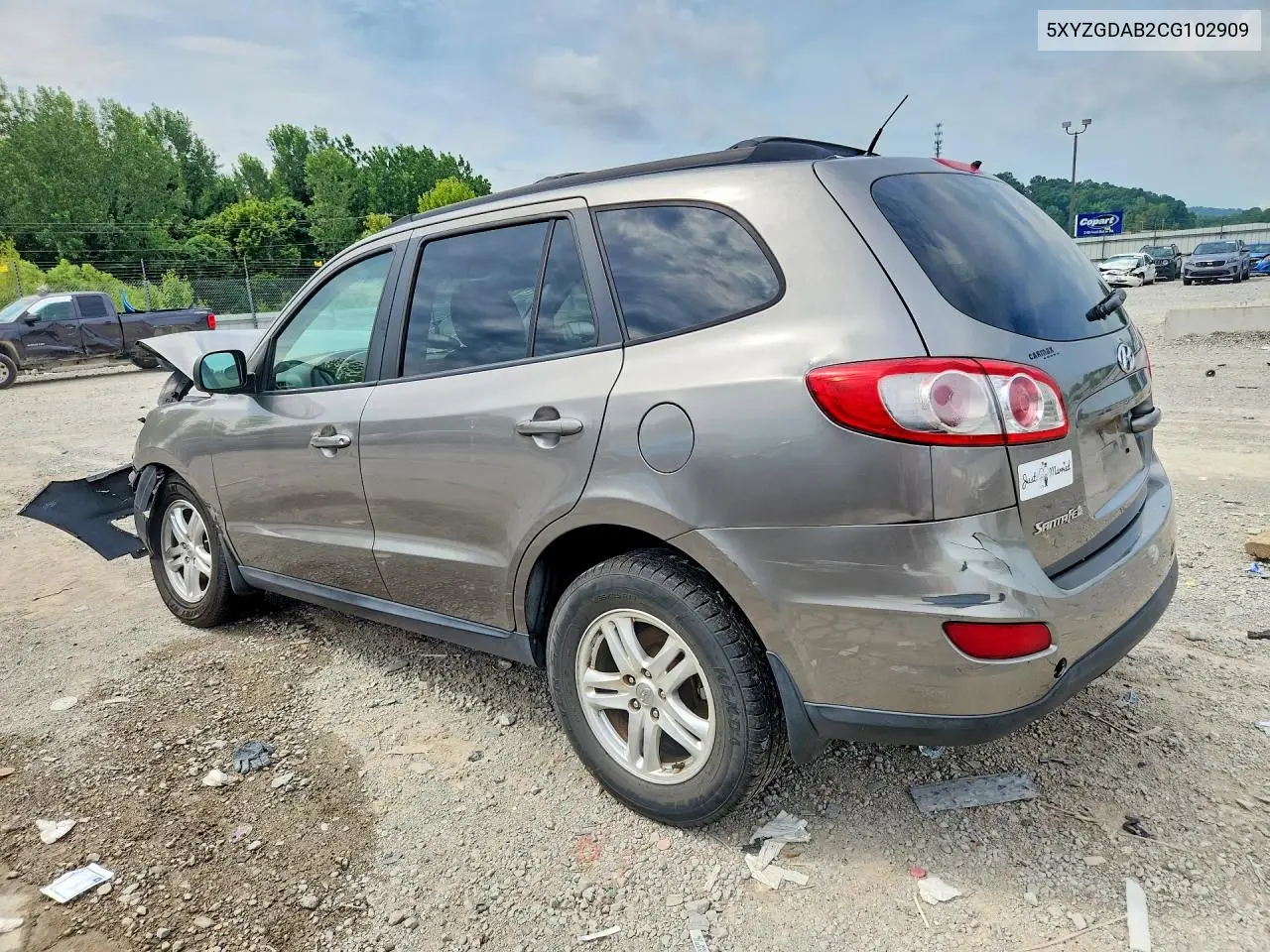 5XYZGDAB2CG102909 2012 Hyundai Santa Fe Gls