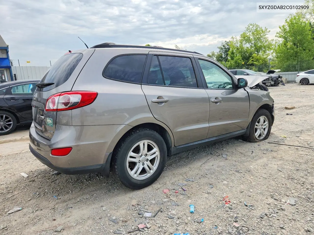 5XYZGDAB2CG102909 2012 Hyundai Santa Fe Gls