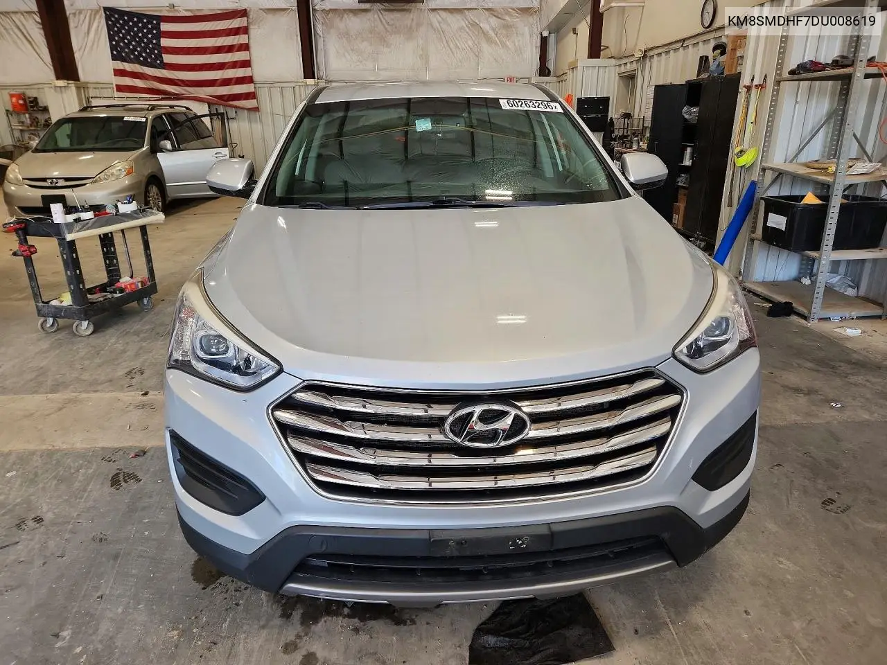 2013 Hyundai Santa Fe Gls VIN: KM8SMDHF7DU008619 Lot: 60263296