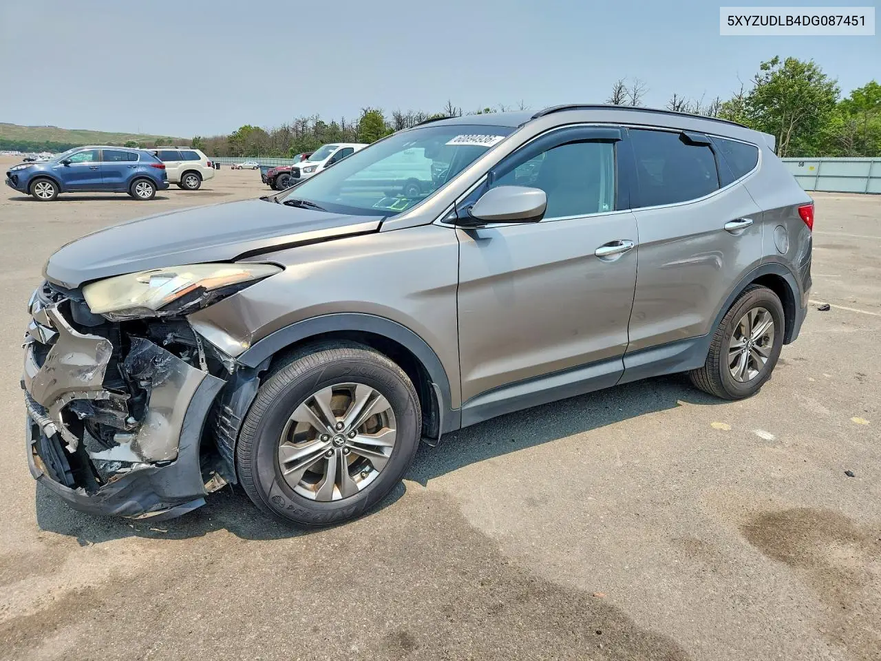 2013 Hyundai Santa Fe Sport 2.4L VIN: 5XYZUDLB4DG087451 Lot: 60894936