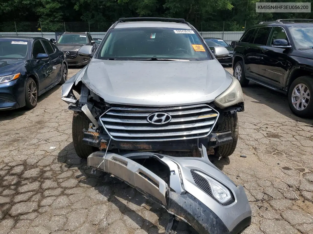 2014 Hyundai Santa Fe Gls VIN: KM8SN4HF3EU056200 Lot: 59543616