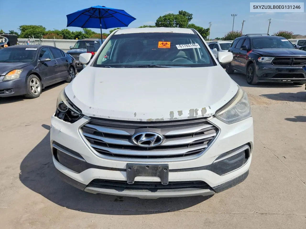 2014 Hyundai Santa Fe Sport 2.4L VIN: 5XYZU3LB0EG131246 Lot: 61765146