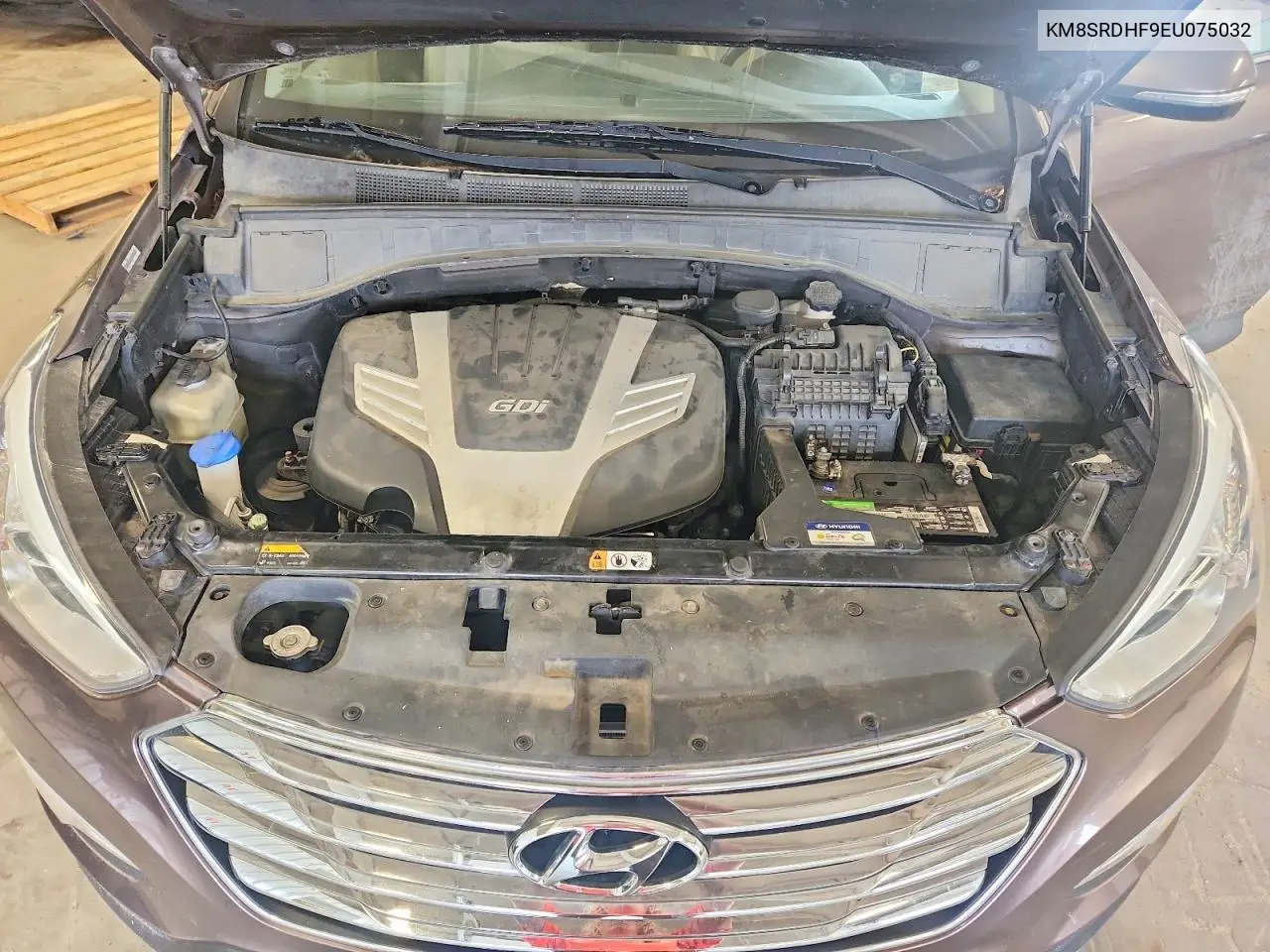 2014 Hyundai Santa Fe Gls VIN: KM8SRDHF9EU075032 Lot: 61909116