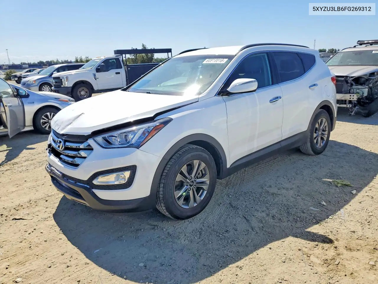 2015 Hyundai Santa Fe Sport 2.4L VIN: 5XYZU3LB6FG269312 Lot: 60818016