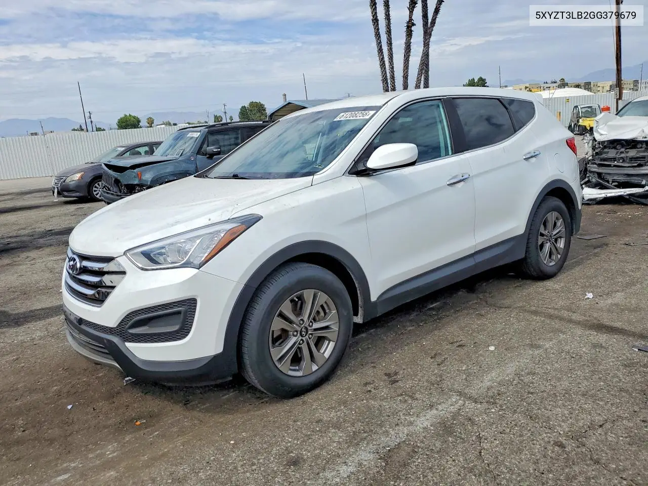 2016 Hyundai Santa Fe Sport 2.4L VIN: 5XYZT3LB2GG379679 Lot: 61208256