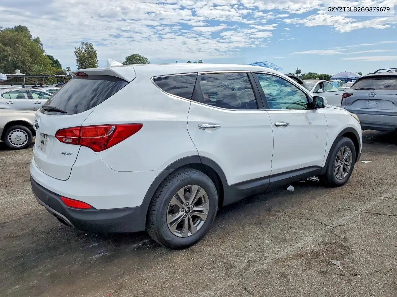 2016 Hyundai Santa Fe Sport 2.4L VIN: 5XYZT3LB2GG379679 Lot: 61208256
