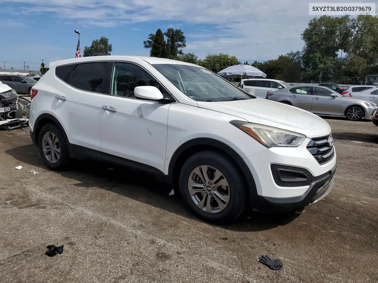2016 Hyundai Santa Fe Sport 2.4L VIN: 5XYZT3LB2GG379679 Lot: 61208256