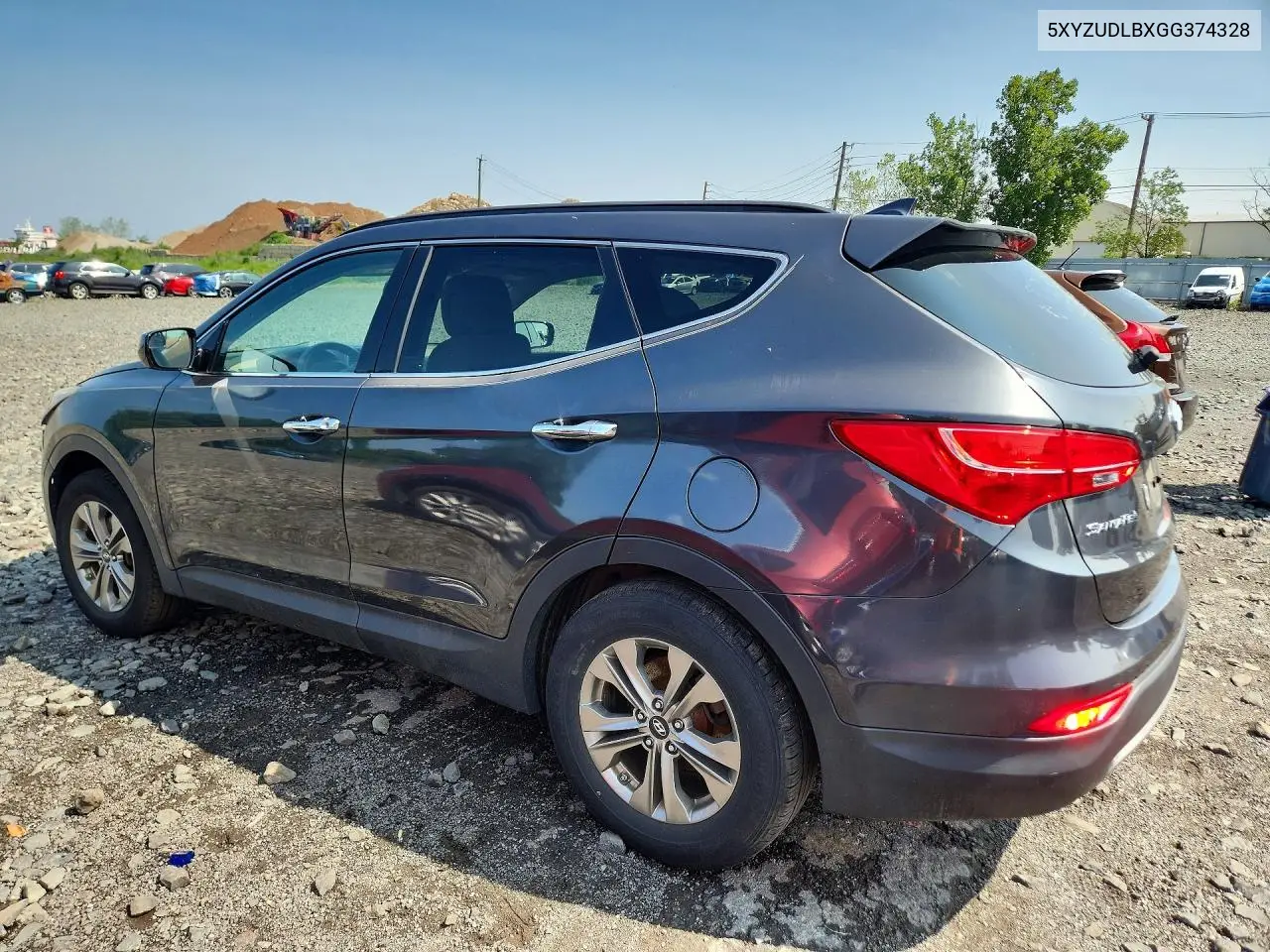2016 Hyundai Santa Fe Sport 2.4L VIN: 5XYZUDLBXGG374328 Lot: 61344026