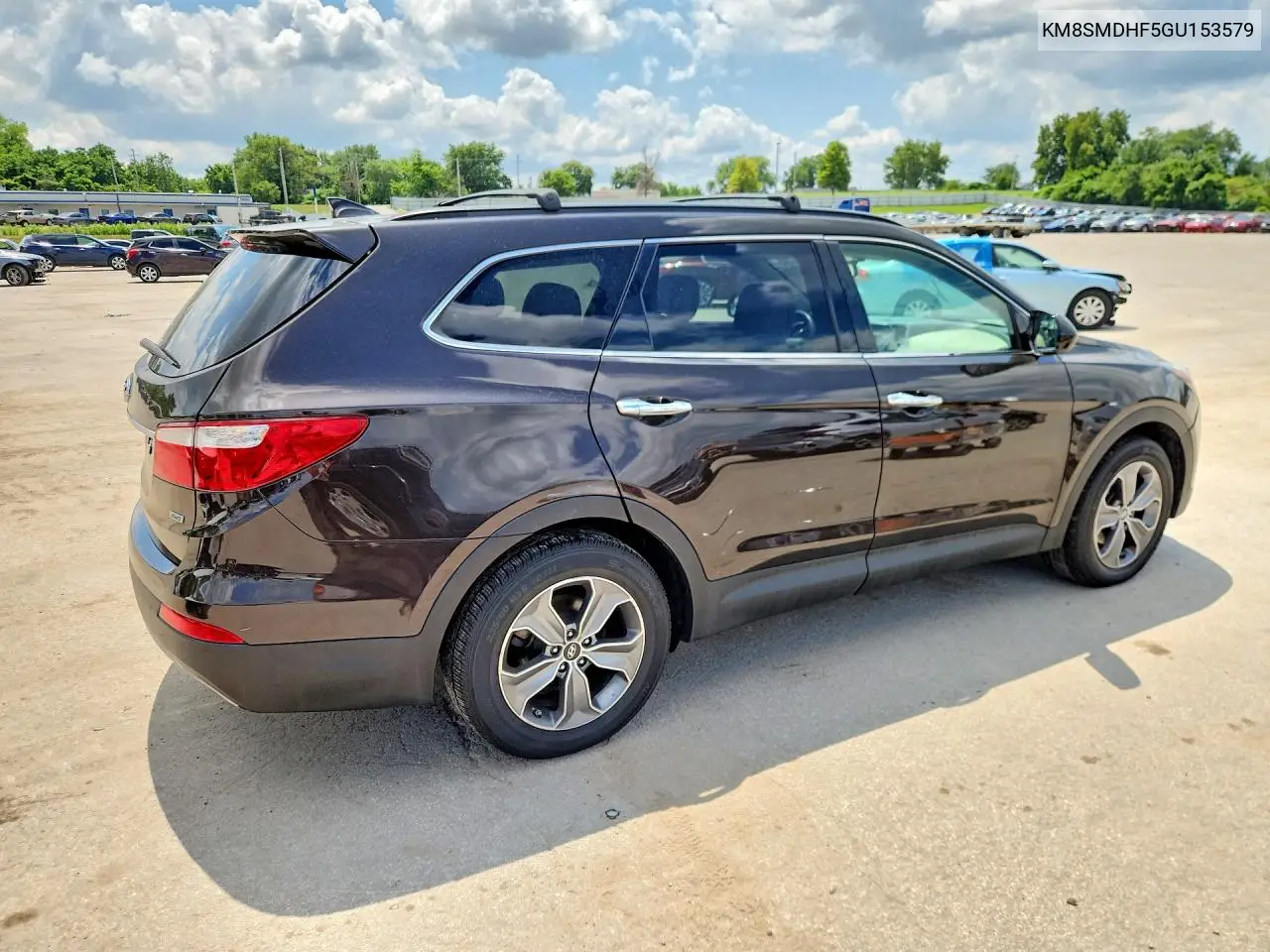 2016 Hyundai Santa Fe Se VIN: KM8SMDHF5GU153579 Lot: 61485756