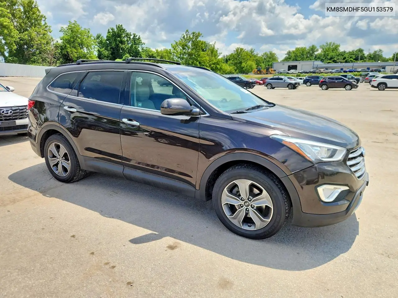 2016 Hyundai Santa Fe Se VIN: KM8SMDHF5GU153579 Lot: 61485756