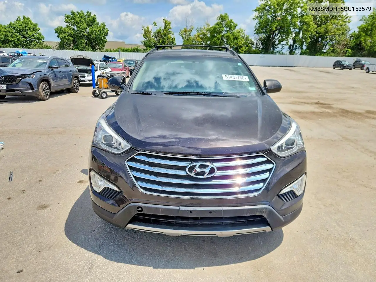 2016 Hyundai Santa Fe Se VIN: KM8SMDHF5GU153579 Lot: 61485756