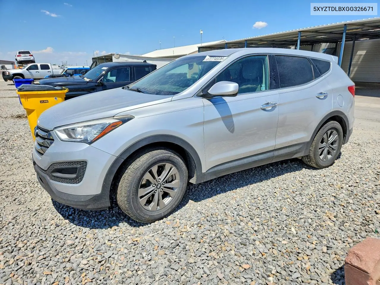 2016 Hyundai Santa Fe Sport 2.4L VIN: 5XYZTDLBXGG326671 Lot: 61774026