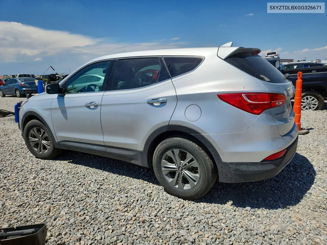 2016 Hyundai Santa Fe Sport 2.4L VIN: 5XYZTDLBXGG326671 Lot: 61774026