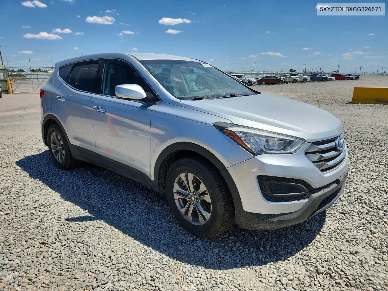 2016 Hyundai Santa Fe Sport 2.4L VIN: 5XYZTDLBXGG326671 Lot: 61774026