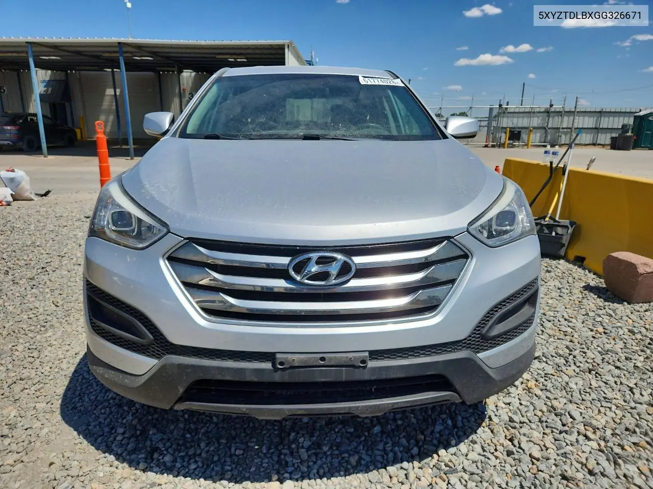 2016 Hyundai Santa Fe Sport 2.4L VIN: 5XYZTDLBXGG326671 Lot: 61774026