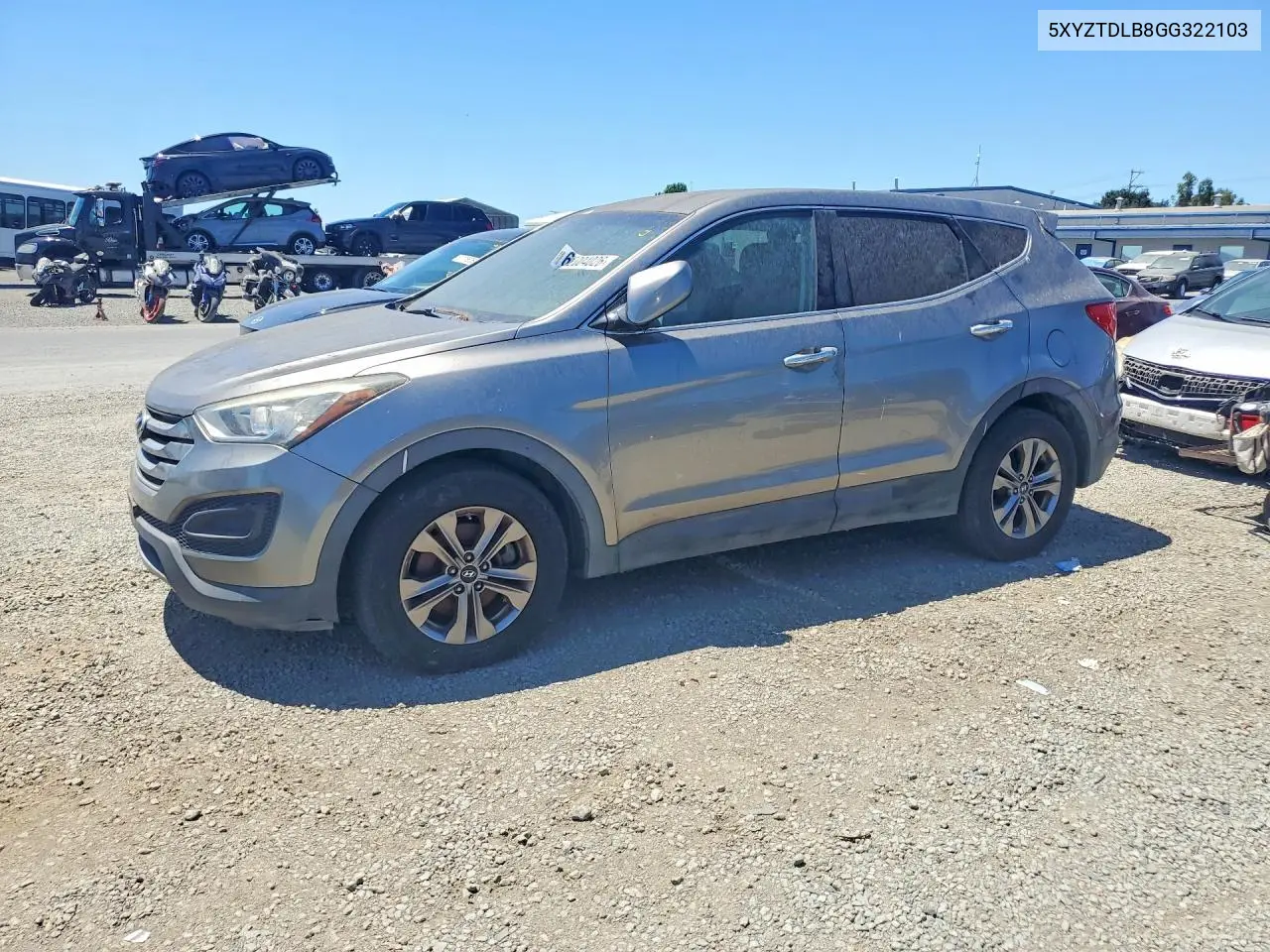 2016 Hyundai Santa Fe Sport 2.4L VIN: 5XYZTDLB8GG322103 Lot: 62004026