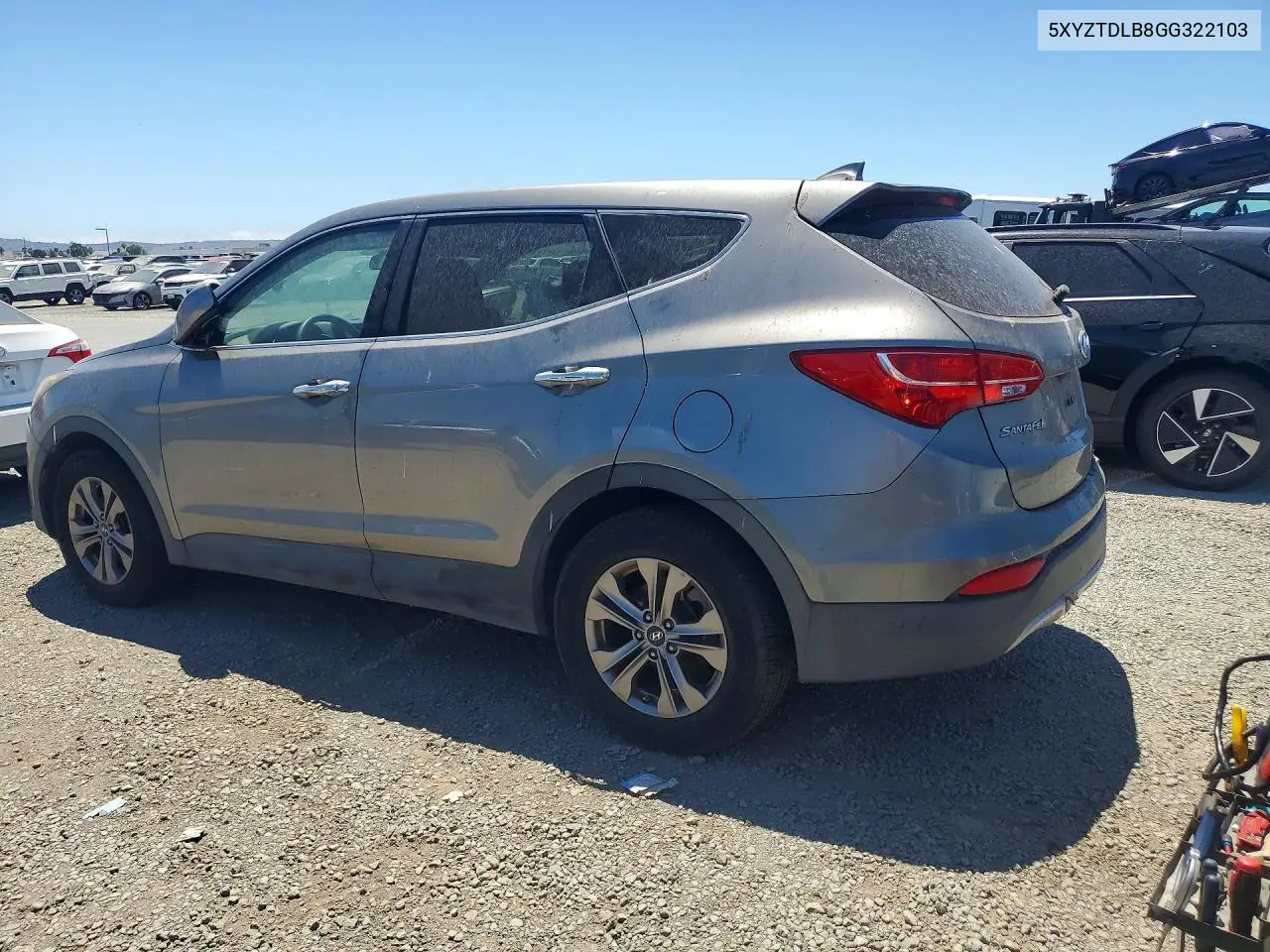 2016 Hyundai Santa Fe Sport 2.4L VIN: 5XYZTDLB8GG322103 Lot: 62004026