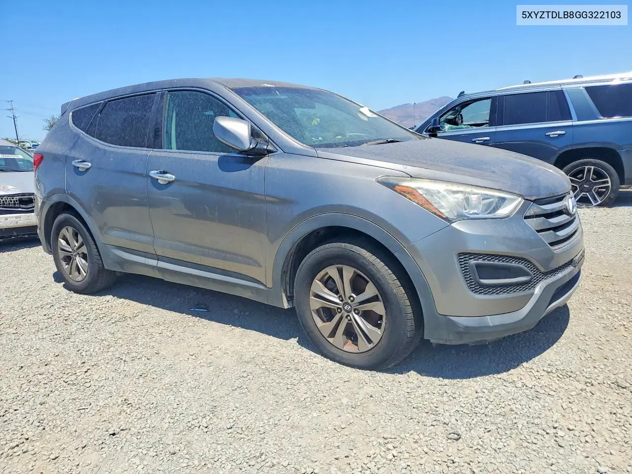 2016 Hyundai Santa Fe Sport 2.4L VIN: 5XYZTDLB8GG322103 Lot: 62004026