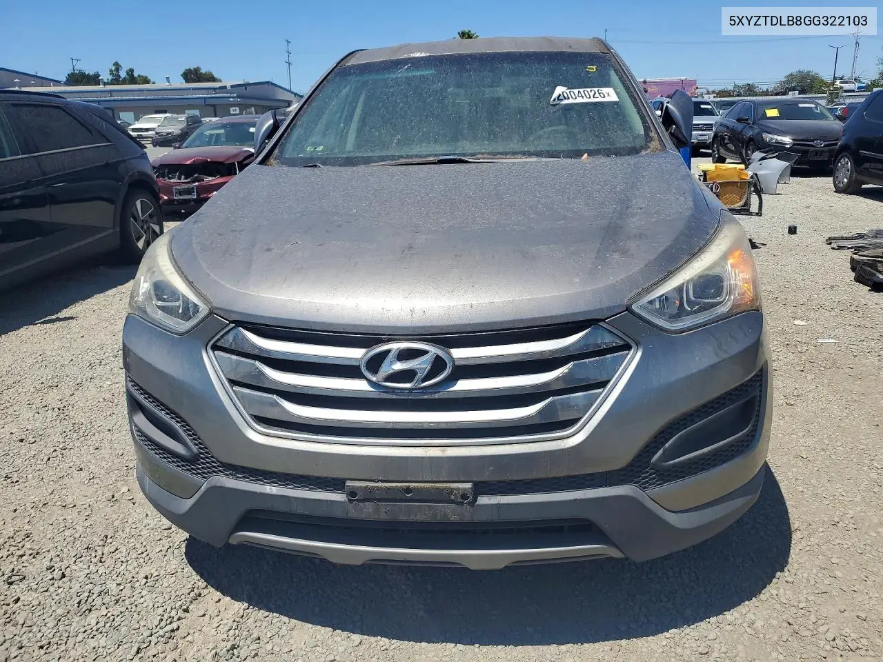 2016 Hyundai Santa Fe Sport 2.4L VIN: 5XYZTDLB8GG322103 Lot: 62004026