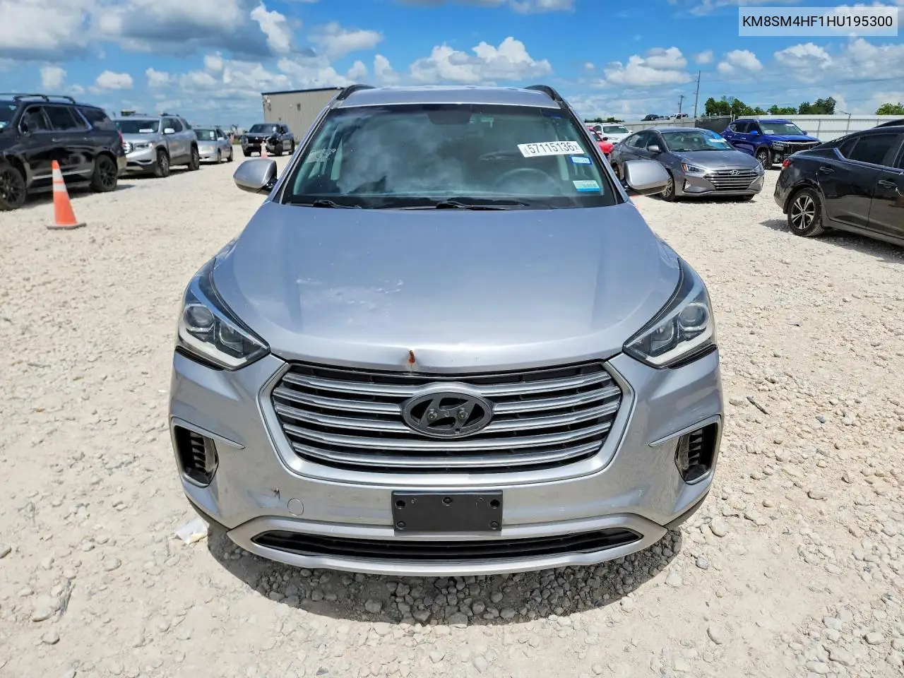2017 Hyundai Santa Fe Se VIN: KM8SM4HF1HU195300 Lot: 57115136