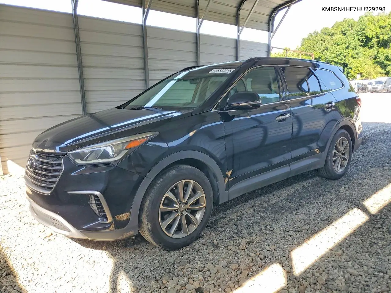 2017 Hyundai Santa Fe Se VIN: KM8SN4HF7HU229298 Lot: 59338966