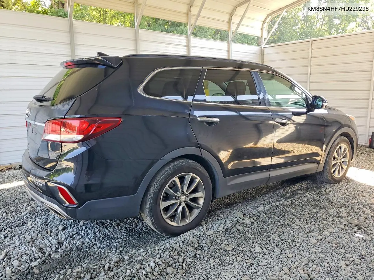 2017 Hyundai Santa Fe Se VIN: KM8SN4HF7HU229298 Lot: 59338966