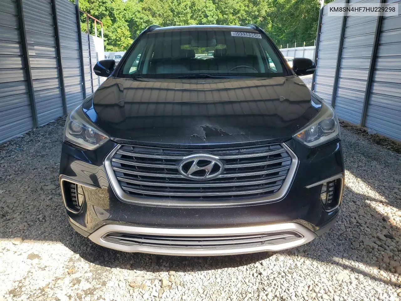 2017 Hyundai Santa Fe Se VIN: KM8SN4HF7HU229298 Lot: 59338966