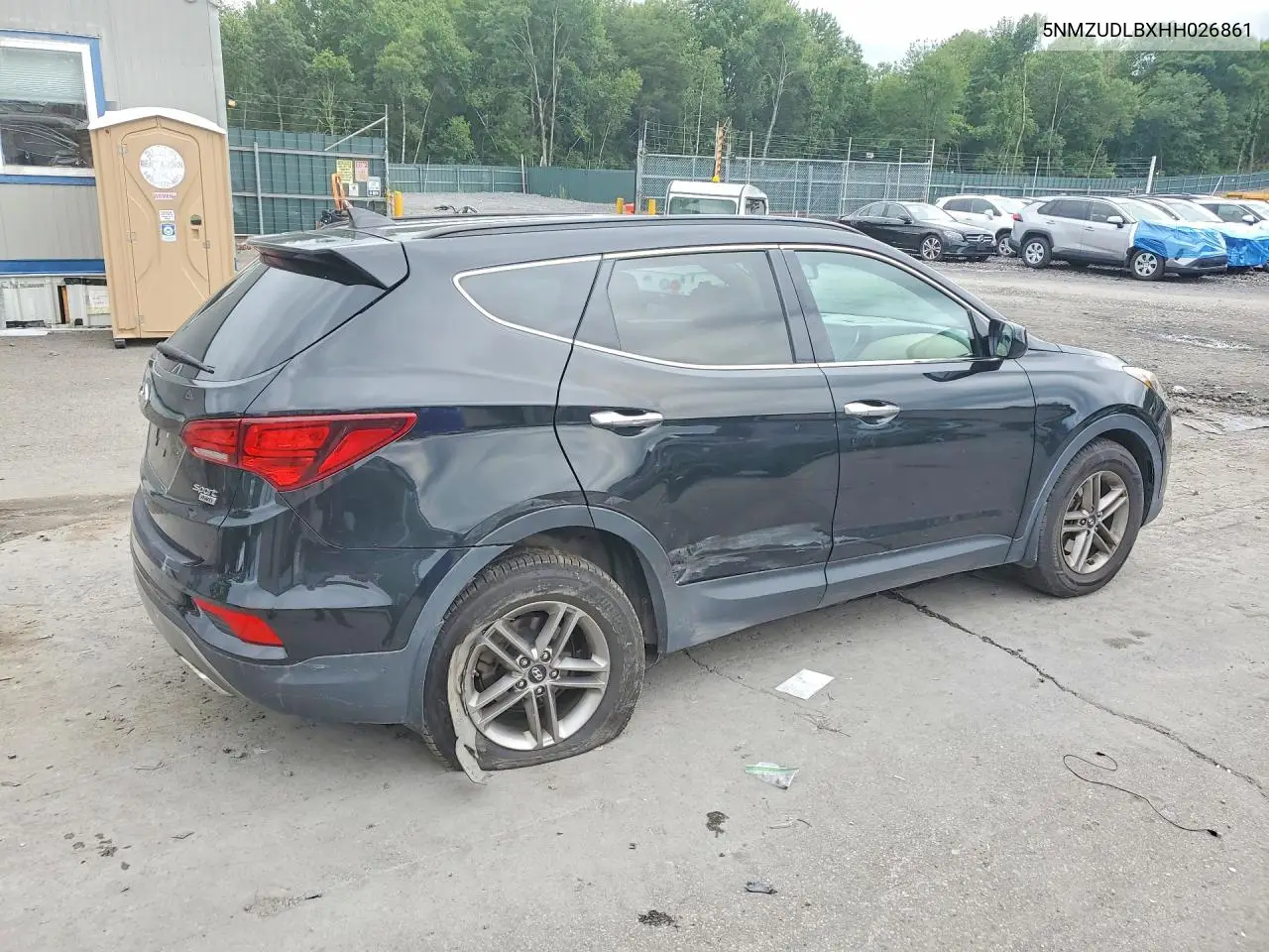 2017 Hyundai Santa Fe Sport 2.4L VIN: 5NMZUDLBXHH026861 Lot: 60158616