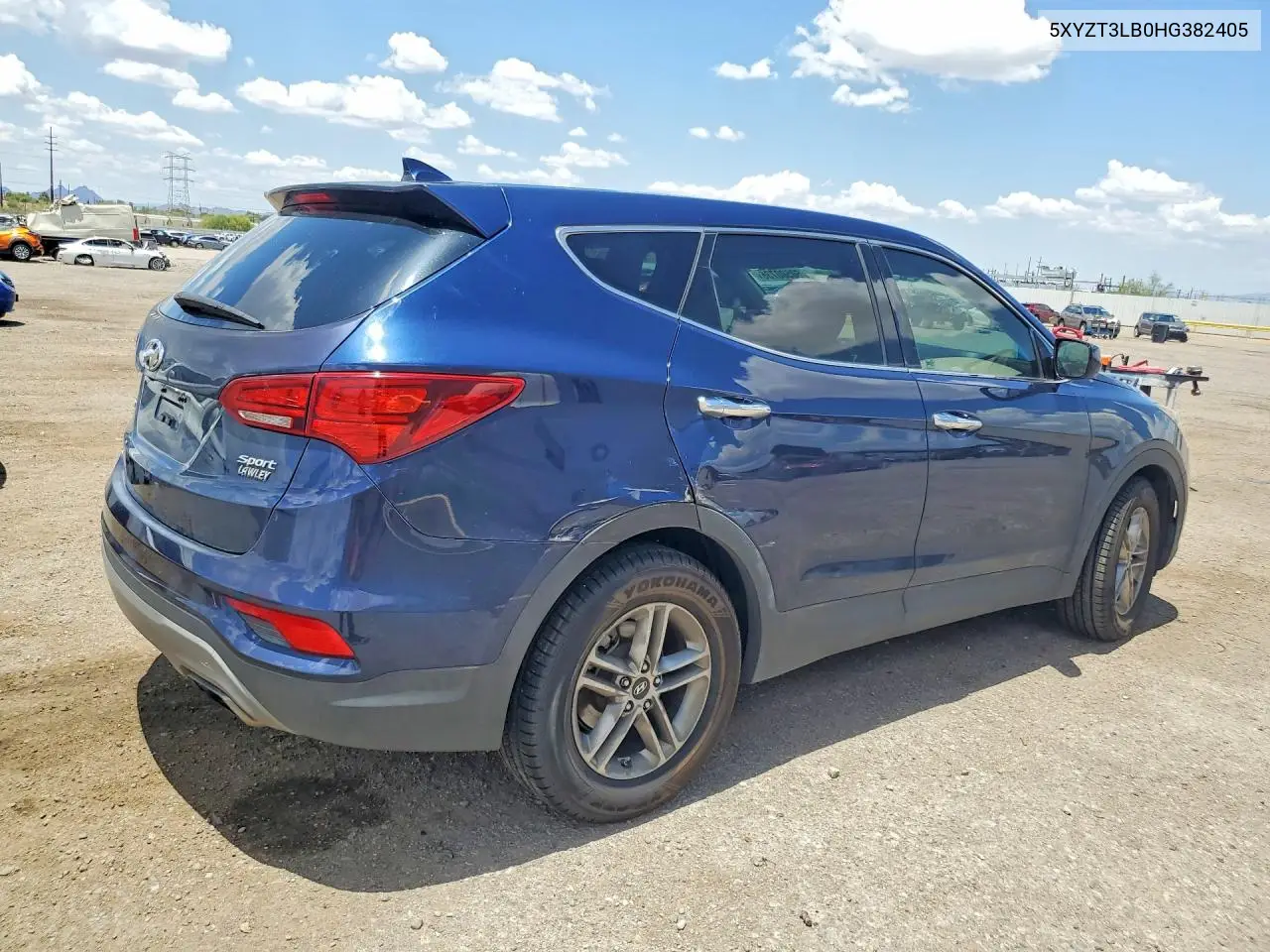 2017 Hyundai Santa Fe Sport 2.4L VIN: 5XYZT3LB0HG382405 Lot: 60500736