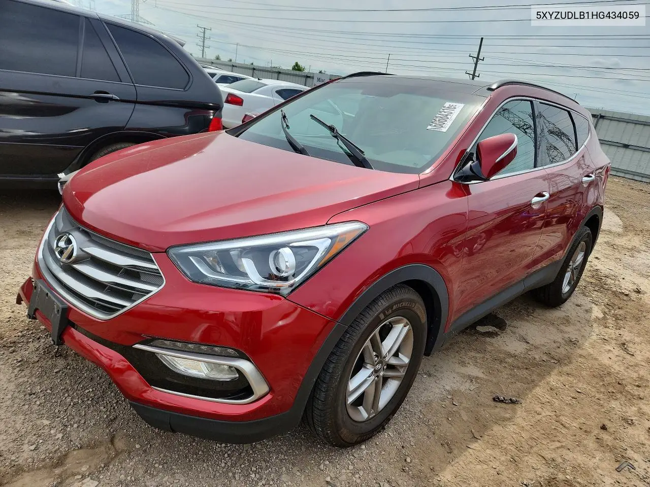 2017 Hyundai Santa Fe Sport 2.4L VIN: 5XYZUDLB1HG434059 Lot: 60684316