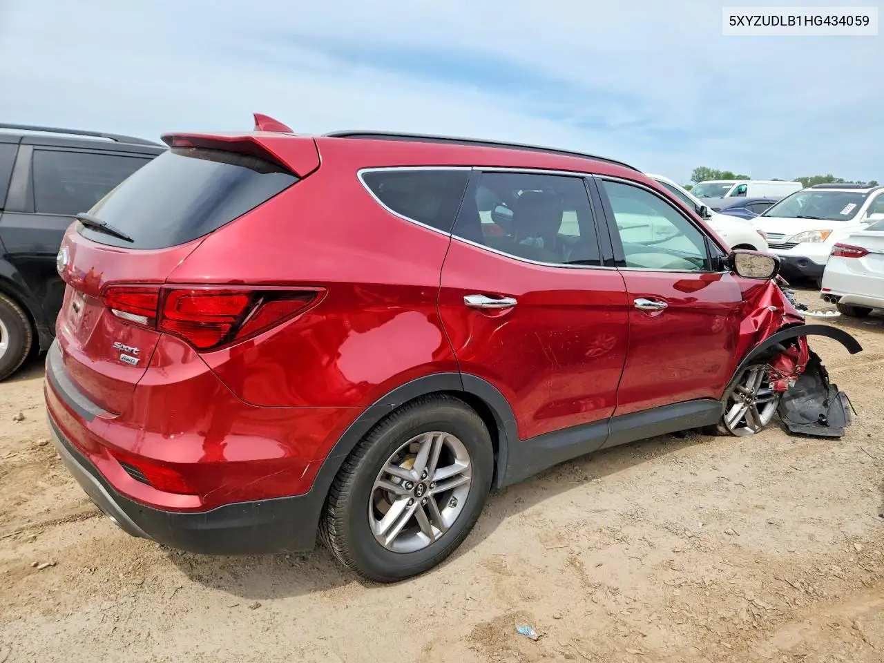 2017 Hyundai Santa Fe Sport 2.4L VIN: 5XYZUDLB1HG434059 Lot: 60684316